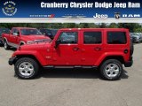 2013 Flame Red Jeep Wrangler Unlimited Sahara 4x4 #82672679
