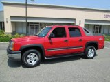 2004 Victory Red Chevrolet Avalanche 1500 Z71 4x4 #82673175