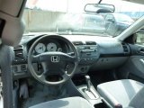 2002 Honda Civic LX Sedan Gray Interior