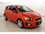 2012 Inferno Orange Metallic Chevrolet Sonic LTZ Hatch #82673114