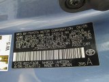 2005 Prius Color Code for Seaside Blue Pearl - Color Code: 8S2