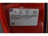 2011 Chevrolet Corvette ZR1 Info Tag