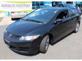 2009 Crystal Black Pearl Honda Civic EX Coupe #82790479