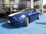 2014 Deep Impact Blue Ford Mustang GT Premium Coupe #82790447