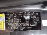 2014 Kia Sedona LX Info Tag