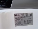 2012 Chevrolet Express LT 3500 Passenger Van Info Tag