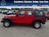 2013 Flame Red Jeep Wrangler Unlimited Sport 4x4 #82846174
