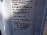 2013 Chevrolet Express Cutaway 3500 Moving Van Info Tag