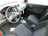 2014 Nissan Versa 1.6 SV Sedan Charcoal Interior