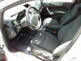 2012 Ford Fiesta SEL Sedan Charcoal Black Interior