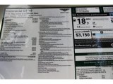 2013 Bentley Continental GT V8  Window Sticker