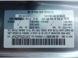 2010 MX-5 Miata Color Code for Liquid Silver Metallic - Color Code: 38P