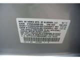 2011 Ridgeline Color Code for Alabaster Silver Metallic - Color Code: NH700M