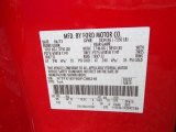 2013 F150 Color Code for Race Red - Color Code: PQ