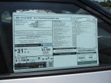 2013 Hyundai Veloster  Window Sticker