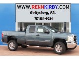 2013 Blue Granite Metallic Chevrolet Silverado 2500HD LT Extended Cab 4x4 #82925337