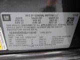 2013 Buick Enclave Leather AWD Info Tag