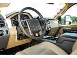 2011 Ford F250 Super Duty Lariat Crew Cab 4x4 Adobe Two Tone Leather Interior