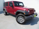 2012 Deep Cherry Red Crystal Pearl Jeep Wrangler Unlimited Sport 4x4 #83017356