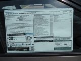 2013 Hyundai Veloster Turbo Window Sticker