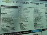 2013 Chevrolet Suburban 2500 LS 4x4 Window Sticker