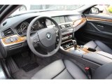 2013 BMW 5 Series 550i Sedan Black Interior