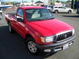 Radiant Red Toyota Tacoma in 2004