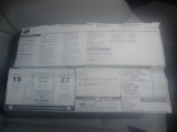 2009 Saab 9-3 2.0T Convertible Window Sticker