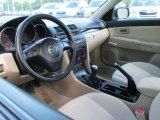 2006 Mazda MAZDA3 i Sedan Beige Interior