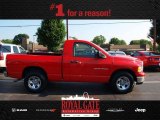 2005 Flame Red Dodge Ram 1500 SLT Regular Cab #83140934