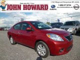 2013 Red Brick Nissan Versa 1.6 SL Sedan #83141139