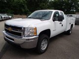 2013 Chevrolet Silverado 2500HD Work Truck Extended Cab 4x4 Utility Front 3/4 View