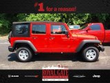 2013 Rock Lobster Red Jeep Wrangler Unlimited Sport 4x4 #83162133