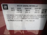 2012 Chevrolet Cruze LTZ/RS Info Tag