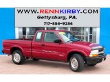 2002 Dark Cherry Red Metallic Chevrolet S10 Extended Cab 4x4 #83206343