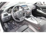 2012 BMW 6 Series 650i Coupe Black Nappa Leather Interior