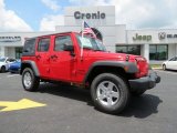 2013 Flame Red Jeep Wrangler Unlimited Sport 4x4 #83206070