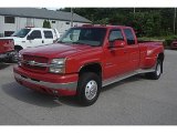 2004 Victory Red Chevrolet Silverado 3500HD LT Extended Cab 4x4 Dually #83263608