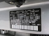 2012 Tucson Color Code for Graphite Gray - Color Code: WJX