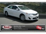 2013 Super White Toyota Camry LE #83263073