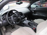 2010 Audi R8 4.2 FSI quattro Limestone Gray Alcantara/Leather Interior