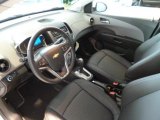 2013 Chevrolet Sonic LTZ Sedan Jet Black/Dark Titanium Interior