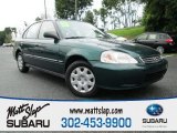 2000 Clover Green Pearl Honda Civic VP Sedan #83316706