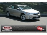 2013 Champagne Mica Toyota Camry Hybrid XLE #83363147