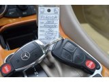 2003 Mercedes-Benz SL 500 Roadster Keys