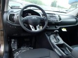 2013 Kia Sportage LX AWD Black Interior