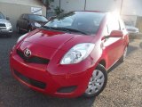 Absolutely Red Toyota Yaris in 2011
