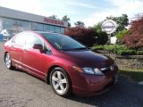2007 Tango Red Pearl Honda Civic EX Sedan #83377504