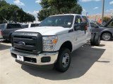 2013 Ford F350 Super Duty XL Crew Cab 4x4 Chassis Front 3/4 View