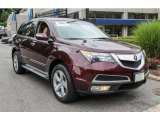 2010 Dark Cherry Pearl Acura MDX Technology #83377587